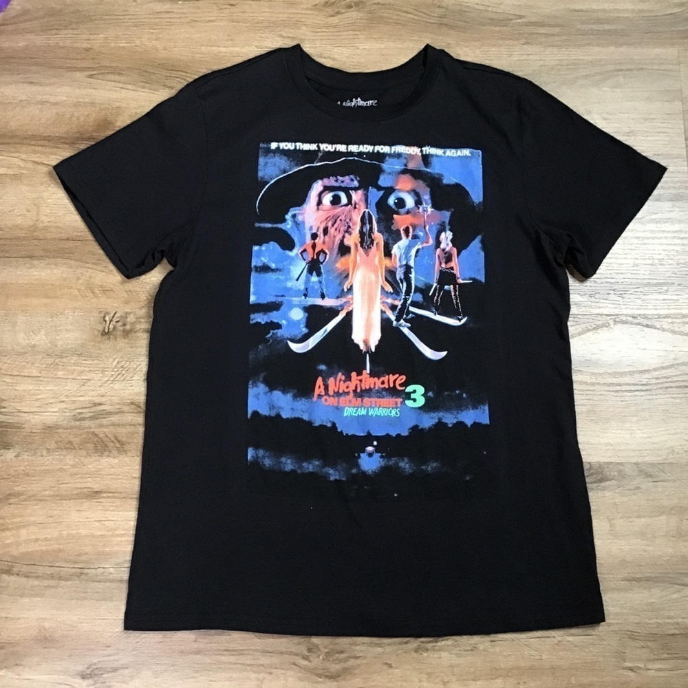 A Nightmare on Elm Street 3 Shirt Freddy Krueger Movie Black Size XL